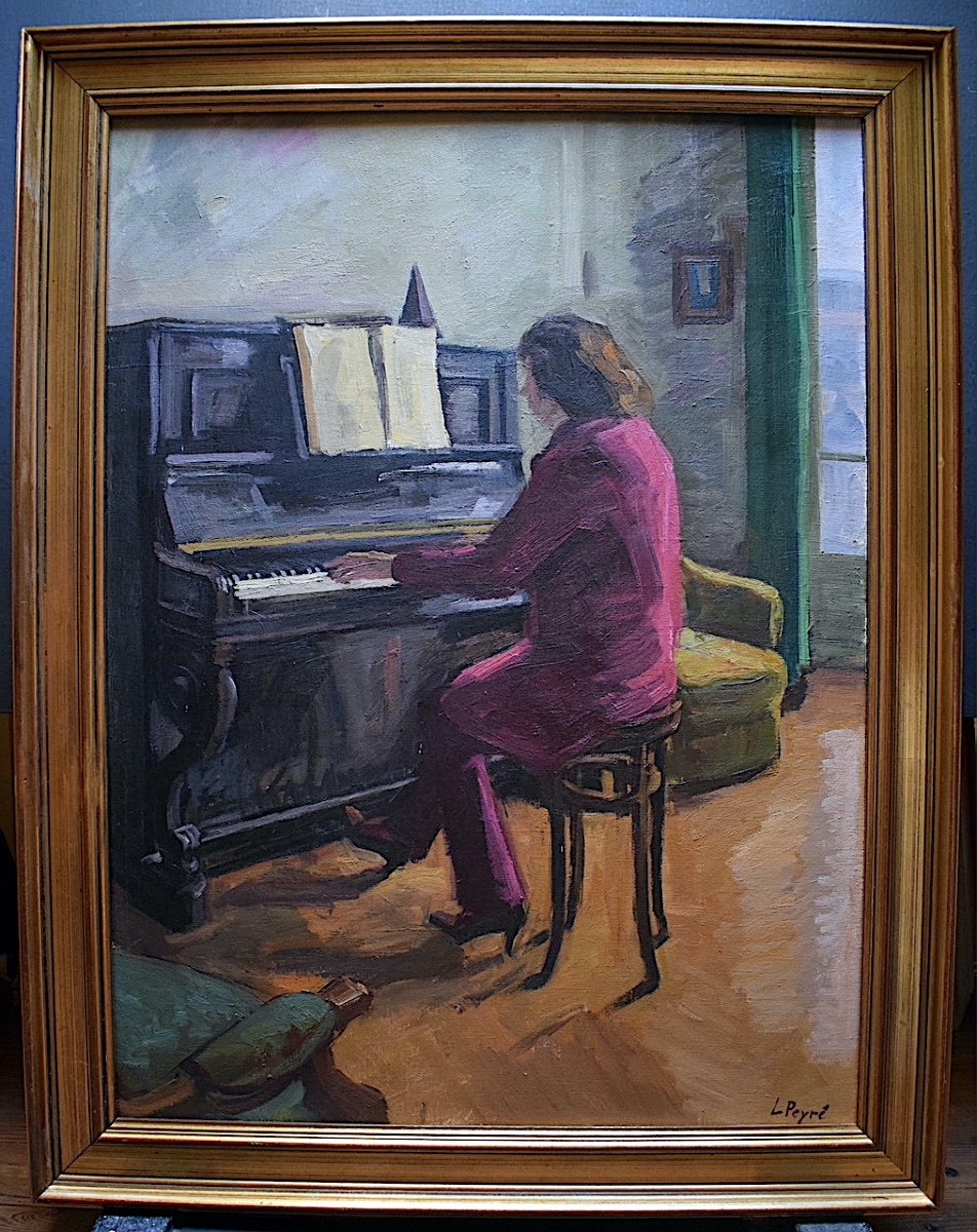 Louis Peyré Portrait Pianiste Musique Piano Scène d'intérieur  XX RT521 *-photo-6