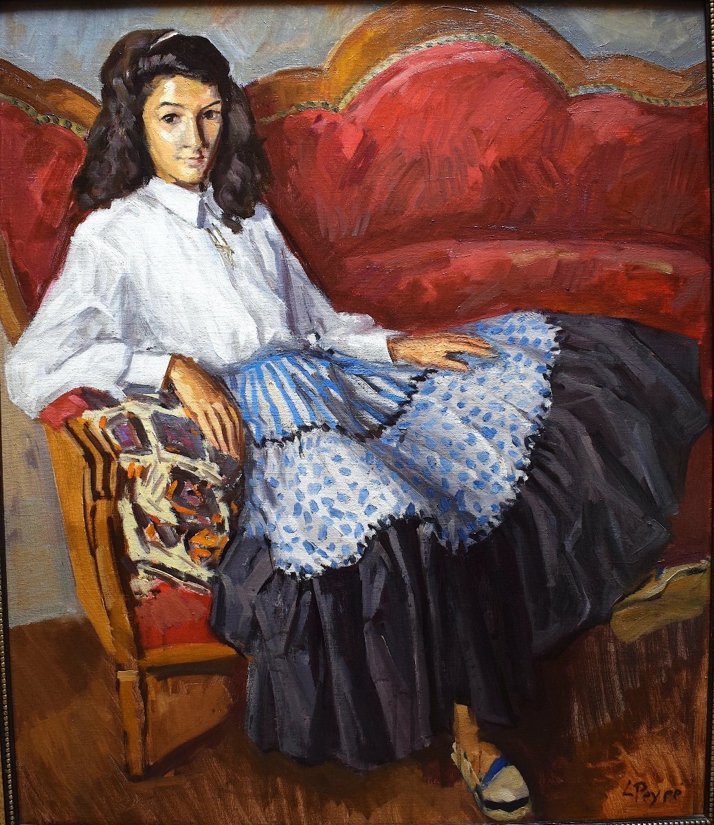 Louis Peyré Portrait Jeune Fille Corinne Martin  Sète XX RT523 *-photo-2