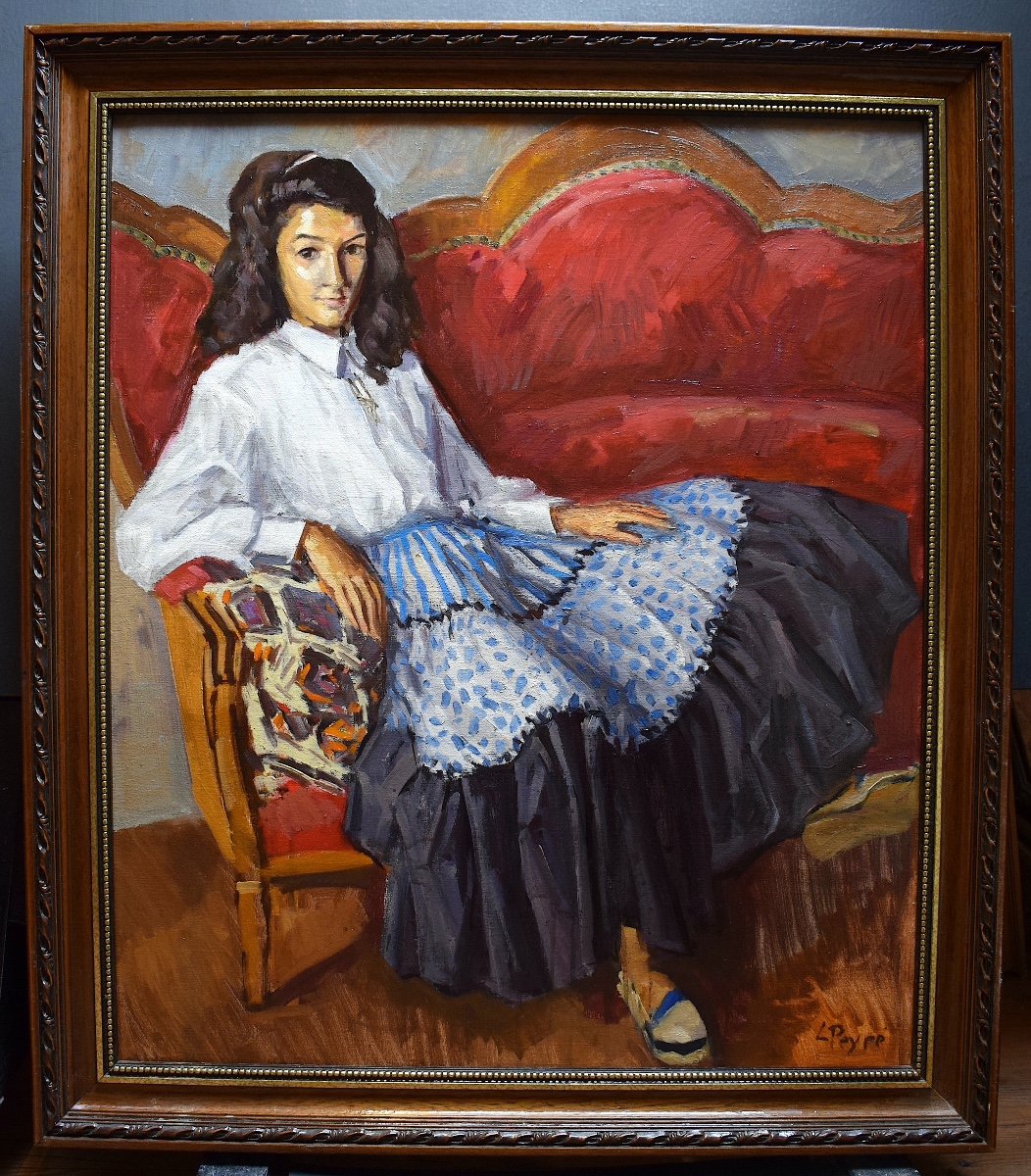 Louis Peyré Portrait Jeune Fille Corinne Martin  Sète XX RT523 *-photo-4