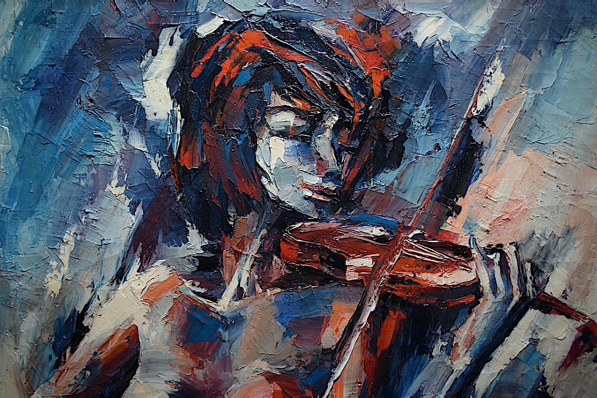 Christian Jequel Violinist Female Nude Violin Music XX Rt525 *-photo-1