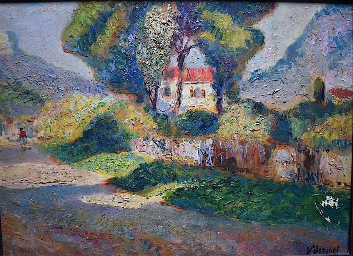 Victor Senchet Environs de Toulon Paysage Provençal Provence Impressionniste XX RT530-photo-2