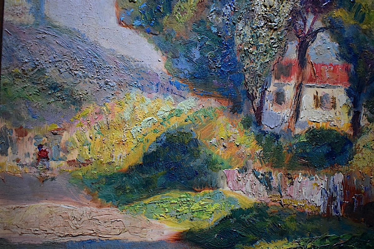 Victor Senchet Environs de Toulon Paysage Provençal Provence Impressionniste XX RT530-photo-4