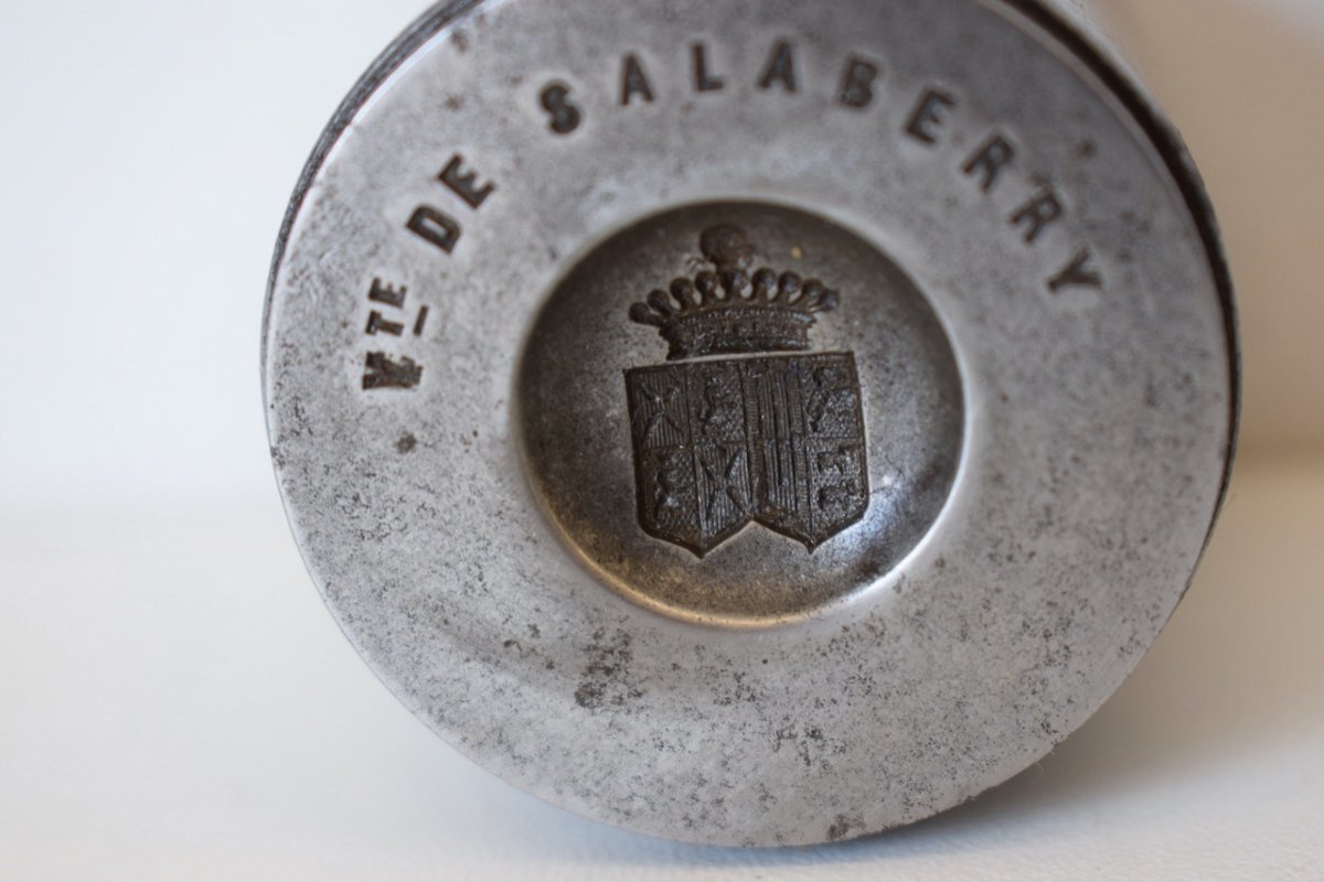 Curiosity Set Of Nine Hunting Button Dies With Heraldic Coat Of Arms History Ref345-photo-4