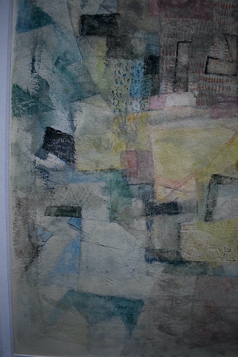 J. Brain Signed 1963 Abstract Watercolor XX Rt549-photo-2