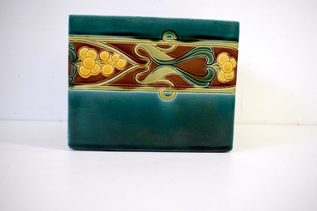 Carl Sigmund Luber Jardinière Art Nouveau 1900 Céramique Johann Von Schwarz Ref361-photo-1