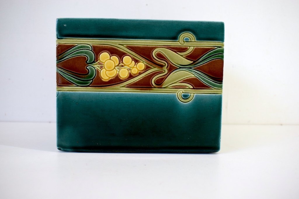 Carl Sigmund Luber Jardinière Art Nouveau 1900 Céramique Johann Von Schwarz Ref361-photo-2