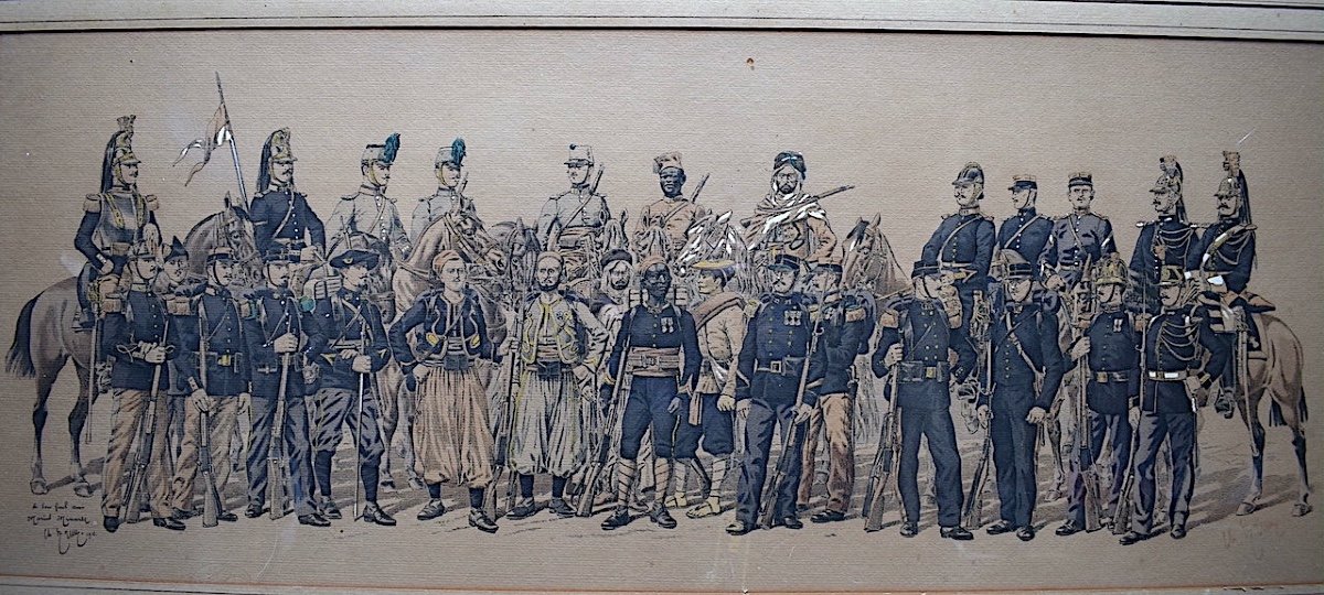 Charles Brun lithographie soldats uniformes militaires militaria guerre de 1914 -1918 RT559-photo-2