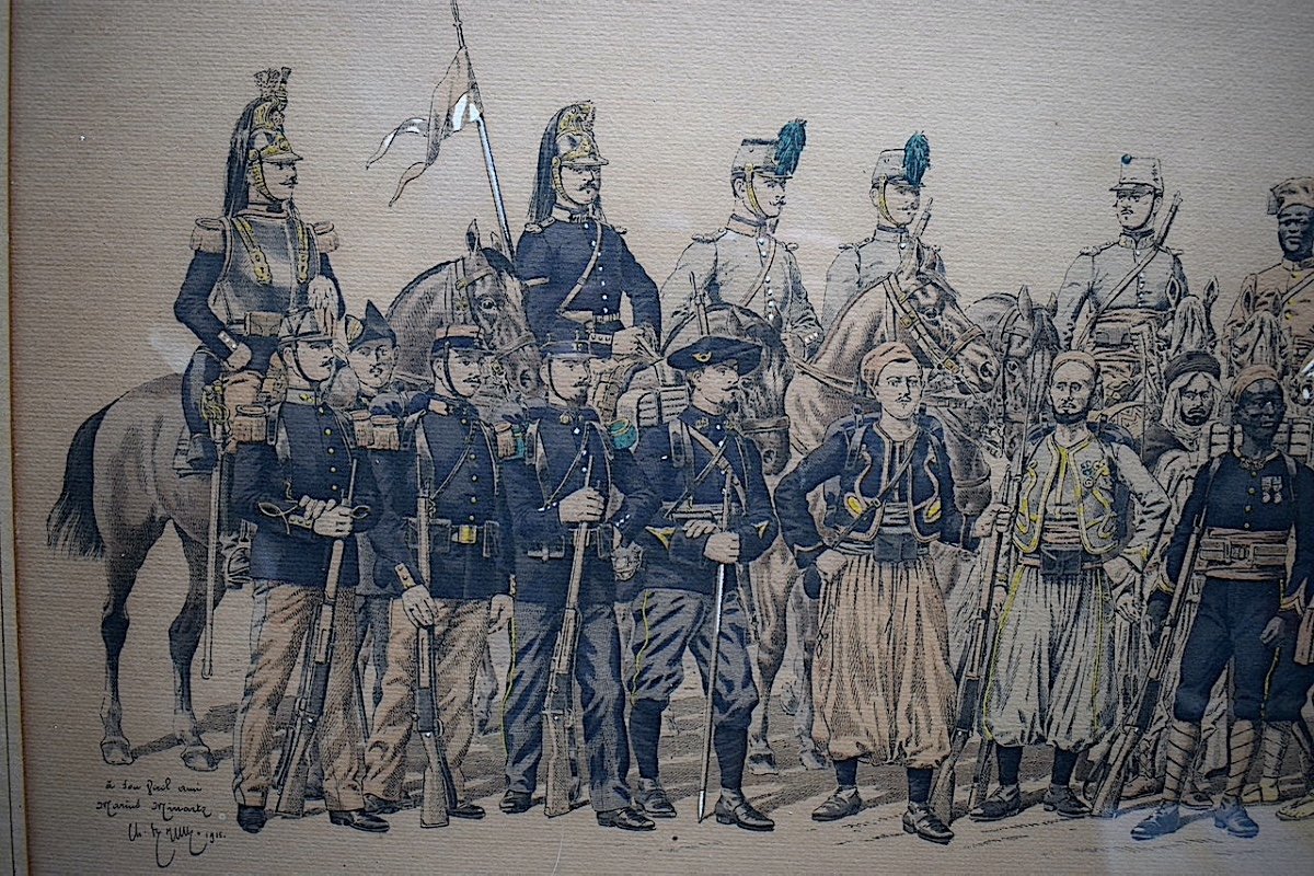 Charles Brun Lithograph Soldiers Military Uniforms Militaria War Of 1914 -1918 Rt559-photo-3