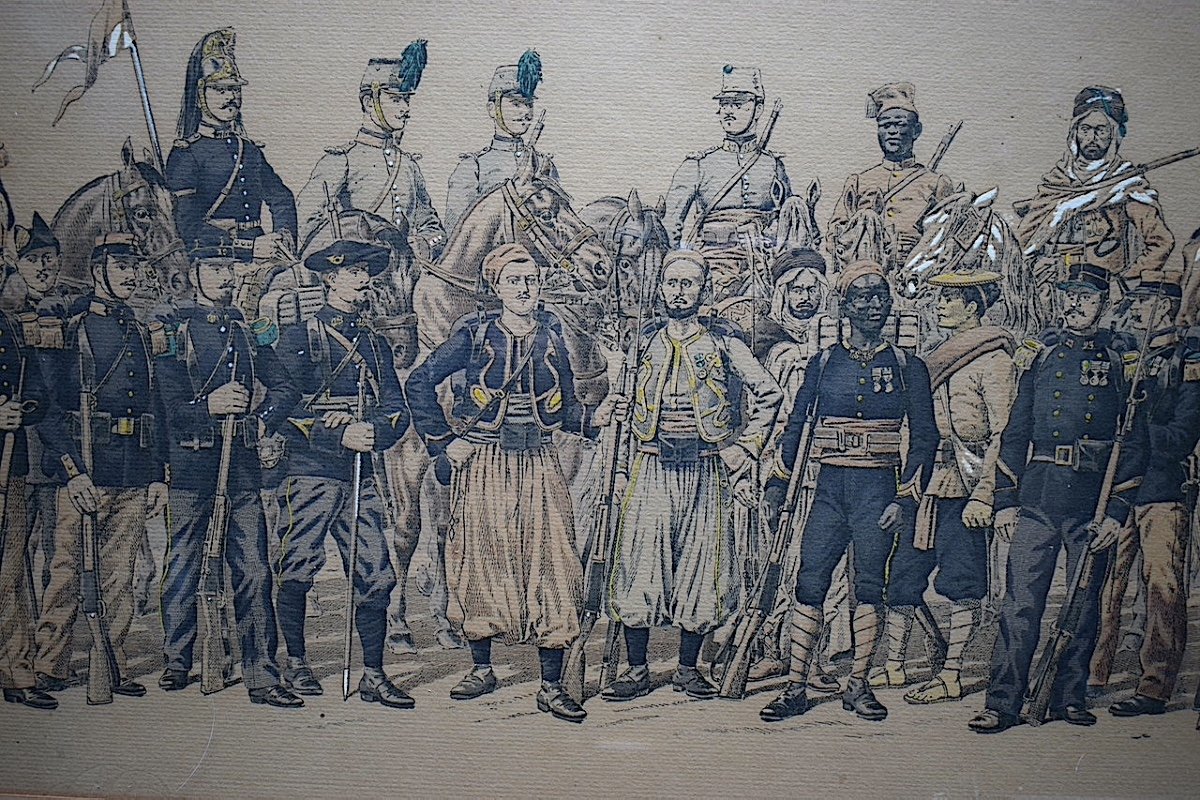 Charles Brun lithographie soldats uniformes militaires militaria guerre de 1914 -1918 RT559-photo-2