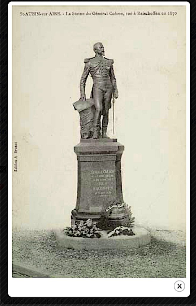 Sculpture en Bronze du G&eacute;n&eacute;ral Colson par Laurent Marqueste Militaire Guerre 1870   Ref 372-photo-1