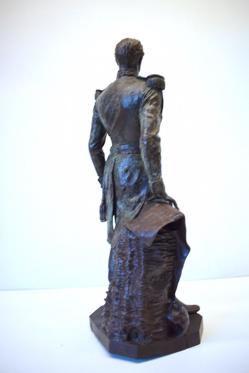 Sculpture en Bronze du G&eacute;n&eacute;ral Colson par Laurent Marqueste Militaire Guerre 1870   Ref 372-photo-4