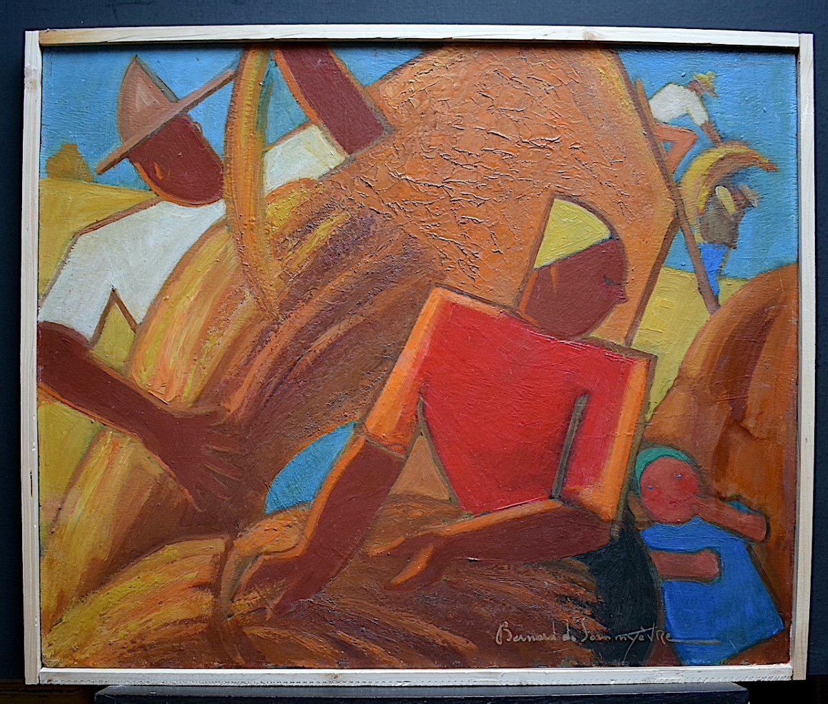 Bernard De Sommyevre Landscape Haystack Haystack Cubist XX Rt577-photo-5