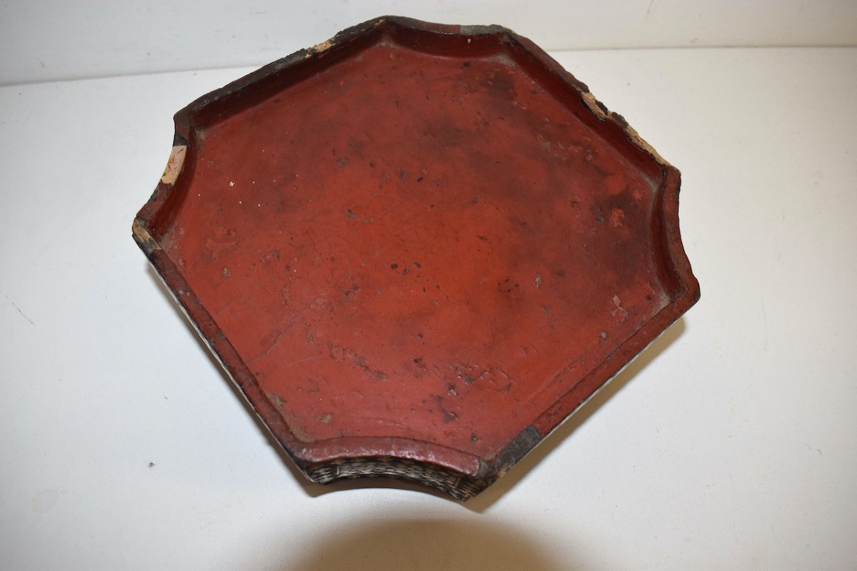 Literary Tray Empty Pocket China Orientalist Or Asia Minor Lacquer And Mother-of-pearl XIX Ref396-photo-2