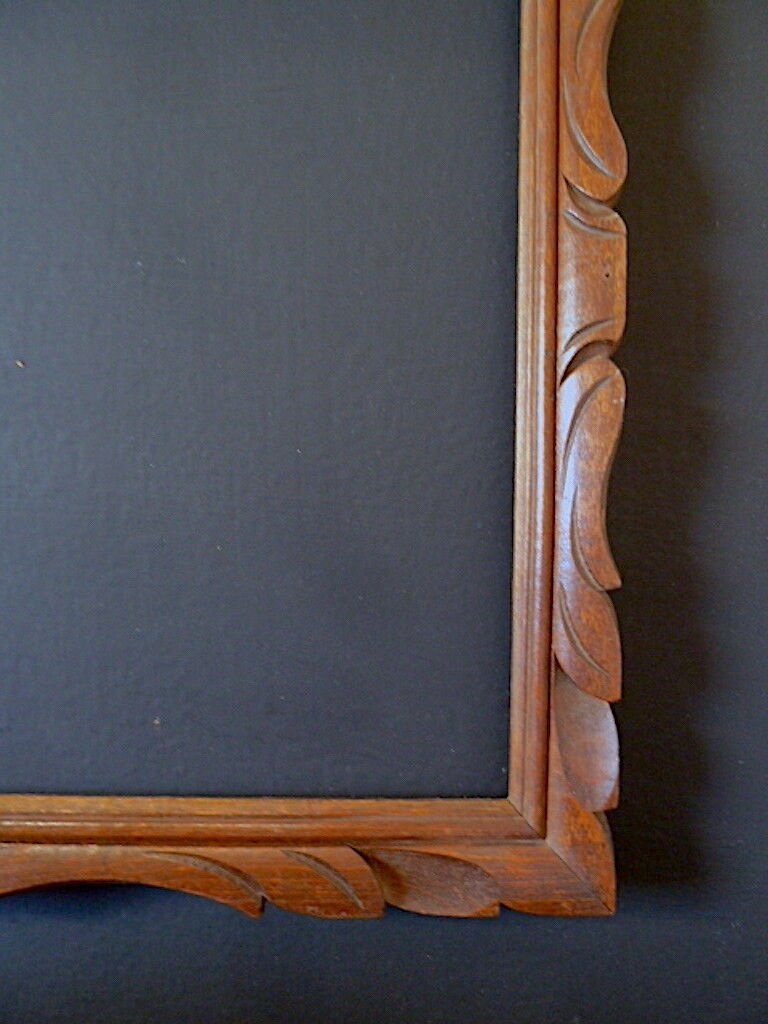 Frame Years 1910 1930 Carved Wood 43 X 23 Cm Watercolor Drawing Ref C702-photo-3