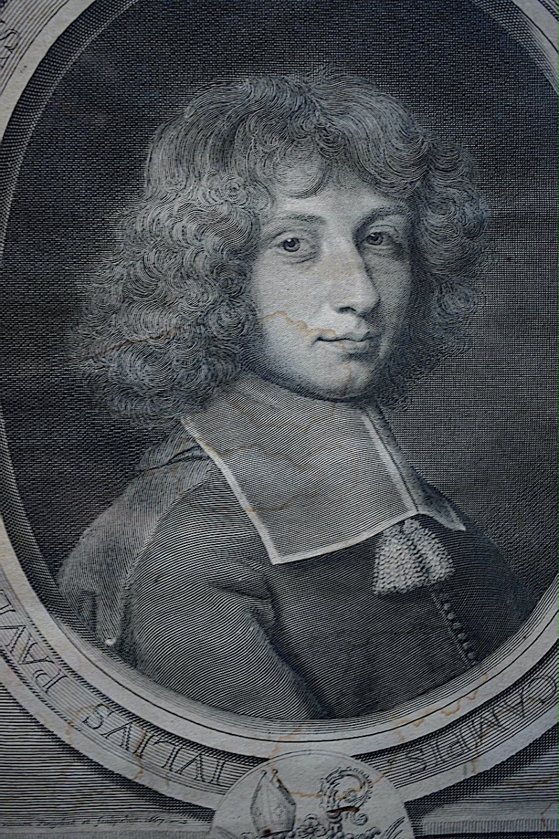 Burin Engraving By Robert Nanteuil Portrait Of Jules Paul De Lionne XVII 1667 Rt591-photo-4