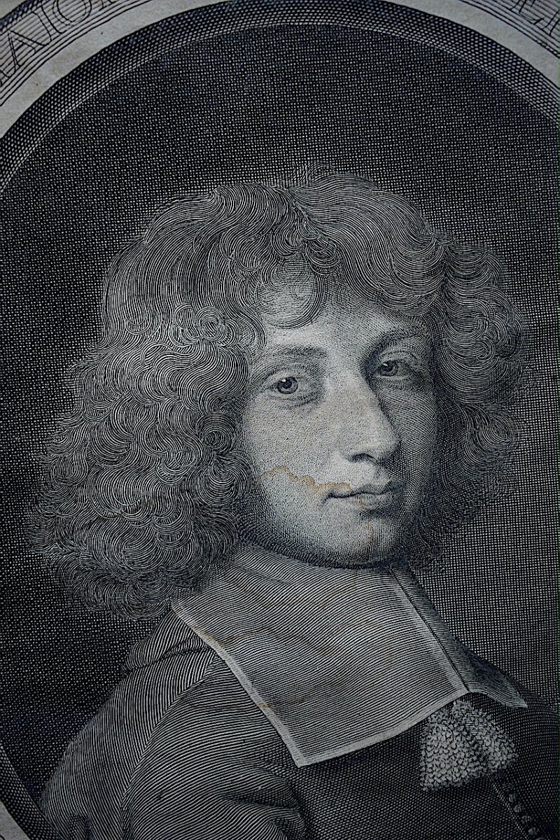 Burin Engraving By Robert Nanteuil Portrait Of Jules Paul De Lionne XVII 1667 Rt591-photo-1