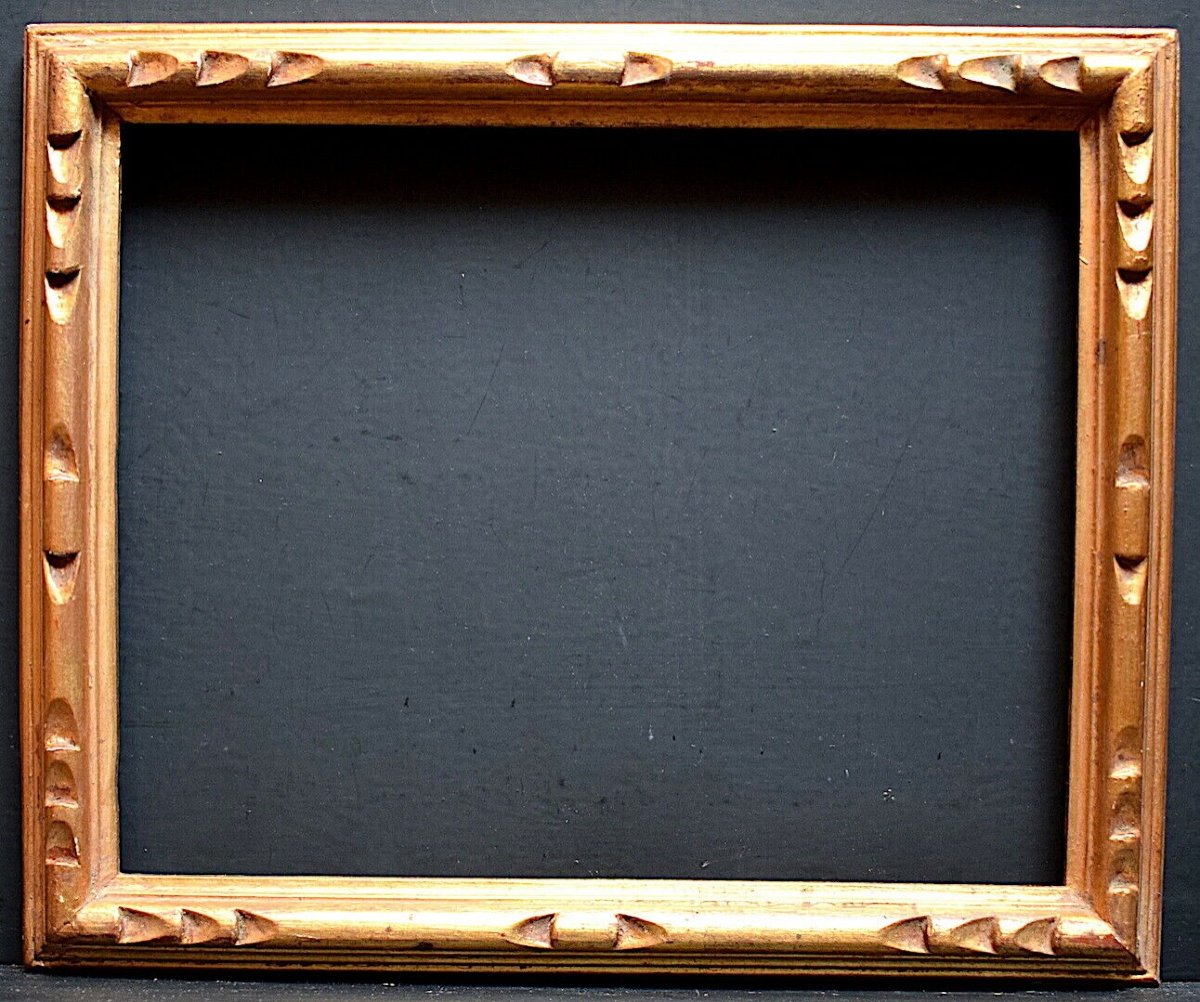 Cadre Annees 1920 1930 Doré 30 X 24 Cm Ref C886