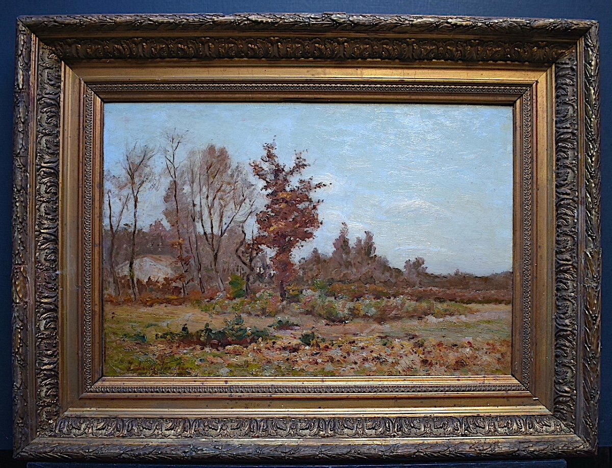 Jean Louis VERDIER Ecole de Barbizon Paysage Impressionniste XIX RT599-photo-7