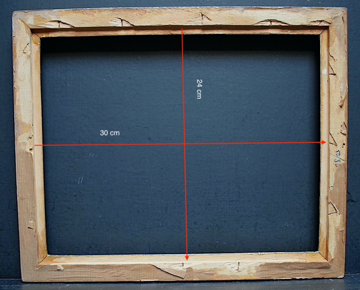 1930s Golden Frame Rebate: 30 X 24 Cm Frame Ref C1008-photo-2