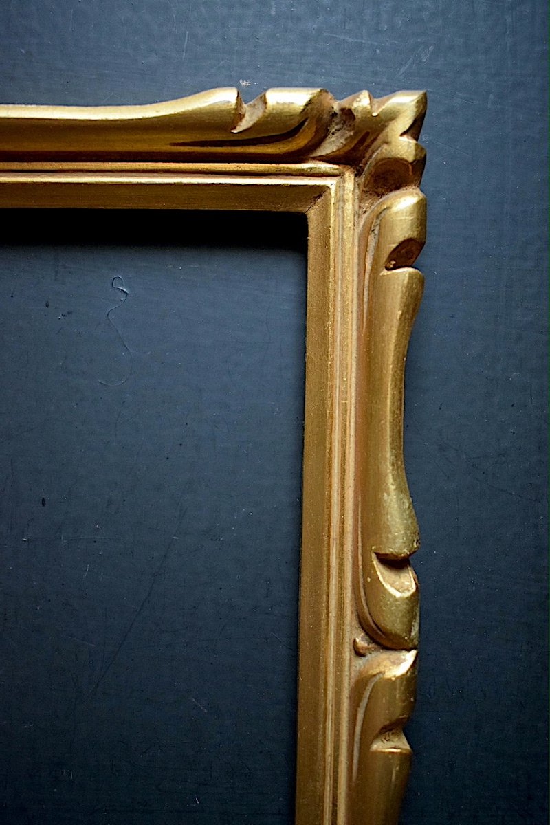 1930s Golden Frame Rebate: 30 X 24 Cm Frame Ref C1008-photo-1