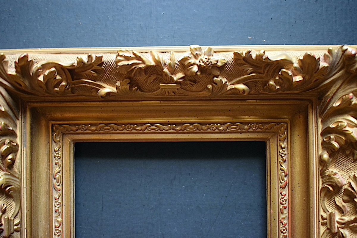 Golden Frame Early 20th Century Louis XV Style Rebate 18 X 14 Cm Format 0f Frame Ref C1023-photo-4
