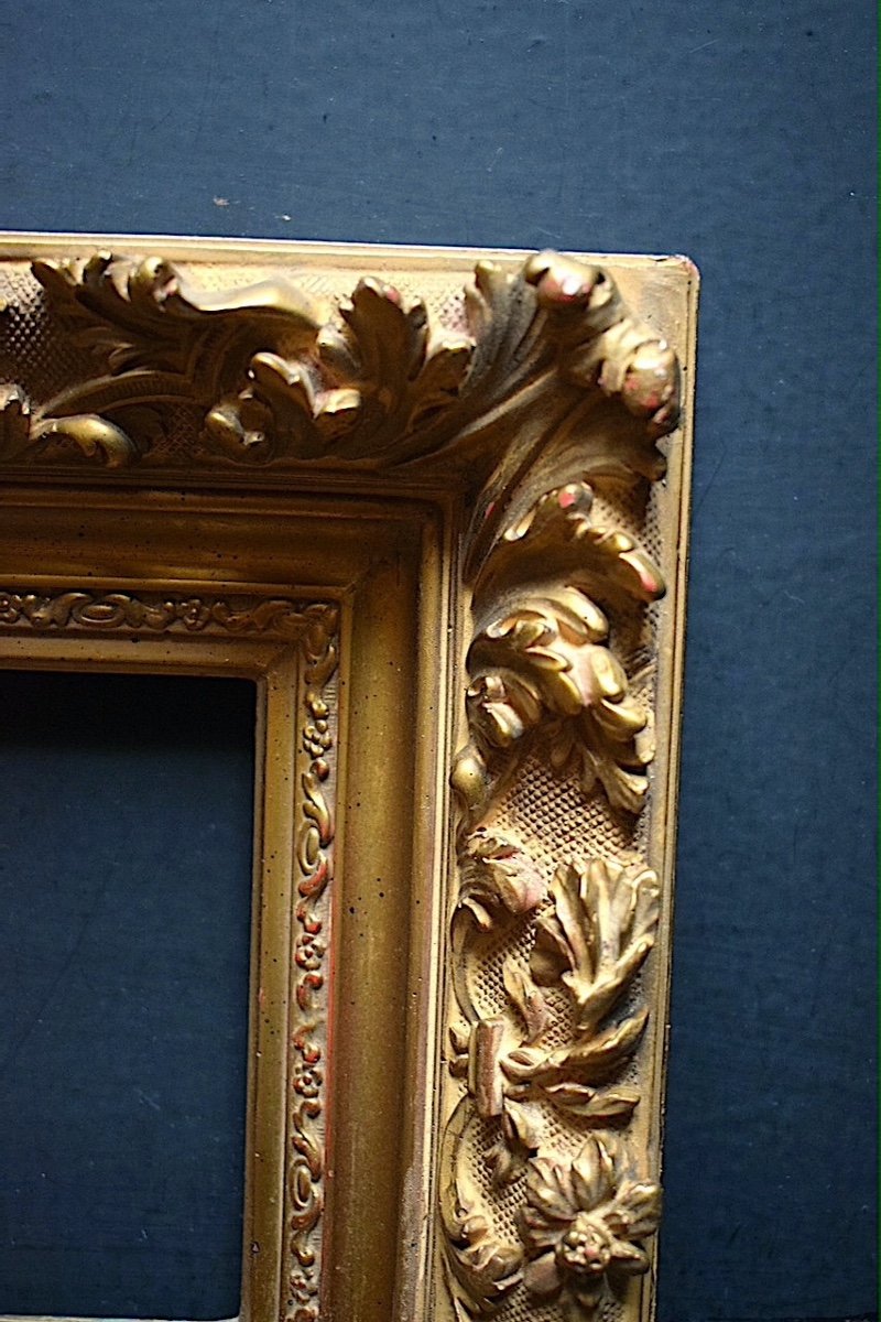 Golden Frame Early 20th Century Louis XV Style Rebate 18 X 14 Cm Format 0f Frame Ref C1023-photo-1