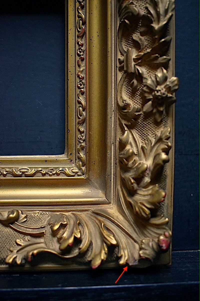 Golden Frame Early 20th Century Louis XV Style Rebate 18 X 14 Cm Format 0f Frame Ref C1023-photo-2