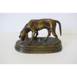 Alfred Dubucand Animal Bronze Pack Dog XIX Hunting Ref430