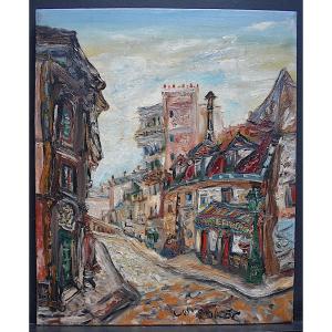 Coket Lm Rue Montmartre Paris Cabaret Le Tire – Bouchon Expressionist Fauve XX Rt716