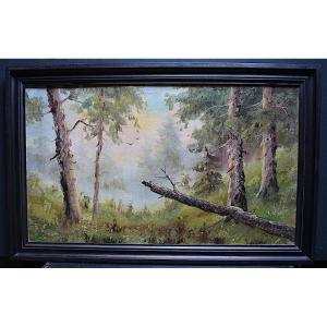 Undergrowth Signed To Identify Impressionist Landscape XX Rt760