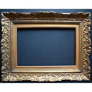 Cadre  Montparnasse Dor&eacute; Feuillure 41 x 27 cm Format 6P Frame Ref C1061