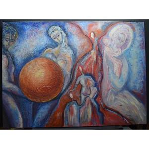 C Masse Symbolist Maternity Modern Art Rt824