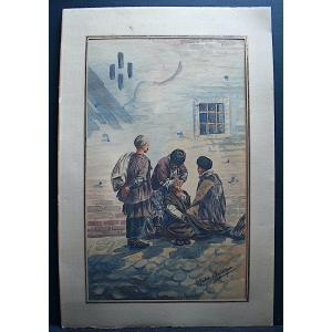 André Sevruguin Orientalist Iran Genre Scene Dentist XX Rt 837