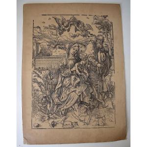 Albrecht Dürer Woodcuts The Holy Family With The Three Hares Refd3