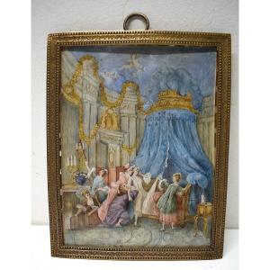 Romantic Miniature The Bride's Sunset After Baudouin Ref565