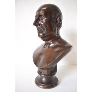 Bronze Bust Of Hautin Protestant Calvinist By Victor Vilain Fondeur Collas Ref628