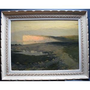 De Clermont Impressionist Marine Cliff Normandy Normandy Coast XIXth Rt910