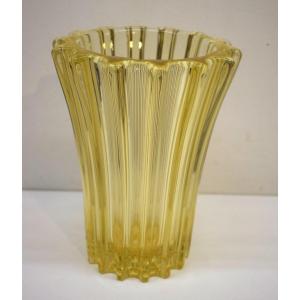 Art Deco Glass Vase By Pierre d'Avesn Circa 1930 1940 Ref675