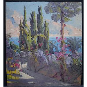 Gianni Surroundings Of Menton Cote d'Azur Provence Marine Post Impressionist Rt928