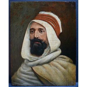 Vittaly Jules Louis Orientalist Portrait Man 20th Dated 1906 R937