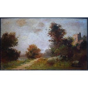 Crassous Fils Signed Impressionist Landscape Early 20th Century Rt941