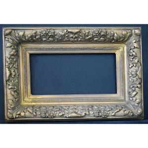Cadre XIX ème dit Barbizon Feuillure 34 x 18 cm proche du format marine 4M FRAME Ref C1214