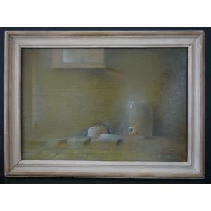 ADRIAN PAIU Roumanie Peintre Roumain nature morte Art Moderne surréaliste  RT1317