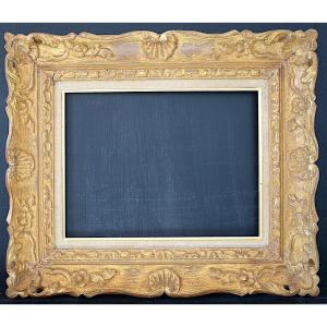 CADRE  Montparnasse doré Feuillure 35 x 27 cm format 5F FRAME Ref C1231