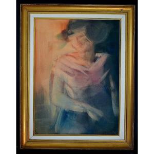 ROBERT RAYNE signé étude de personnage féminin femme XX ème siècle RT1365 