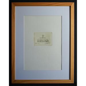 PHILIPPE FAVIER gravure miniature parfumerie Mr Robert signé daté XXème siècle RT1441