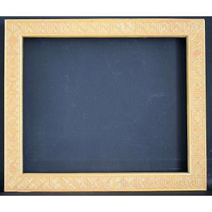 Frame Straw Marquetry Foilure 29.7 X 25 Cm Size Close To 3f Frame Ref C1265