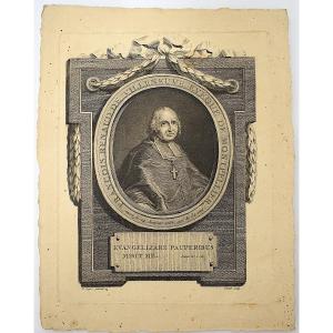 Gravure Portrait de François Renaud de Villeneuve Évêque de Montpellier par Loys refm04 