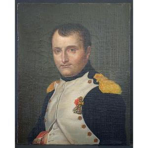 PORTRAIT DE NAPOLÉON BONAPARTE 1ère Empire Monogramme AA daté 1821 XIX ème RT1452