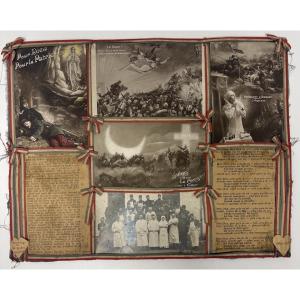 Ex - Voto Souvenirs militaire travail de tranchée guerre 1914 1918 Médecine Refm39